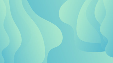Abstract blue background and curve shape, background with copy space for design, vector.のイラスト素材