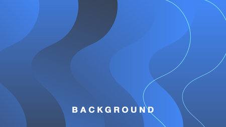 Abstract blue background and curve shape, background with copy space for design, vector.のイラスト素材