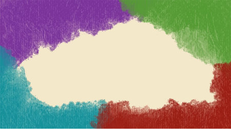 Colorful vector watercolor backgrounds for poster, brochure or flyer, Bundle of watercolor posters, flyers or cards. Banner template.のイラスト素材