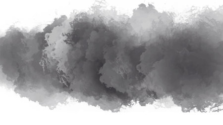 Black watercolor background. Watercolor background concept. vector.のイラスト素材