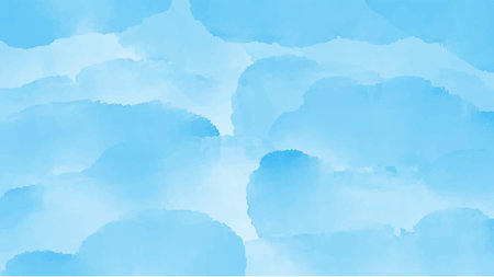 Abstract blue watercolor background for your design, watercolor background concept, vector.のイラスト素材