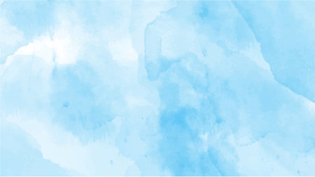 Abstract blue watercolor background for your design, watercolor background concept, vector.のイラスト素材