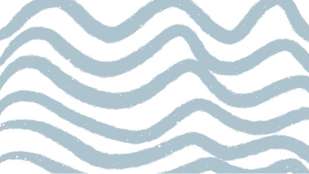 Seamless pattern with hand drawn wavy stripes. Vector illustration.のイラスト素材