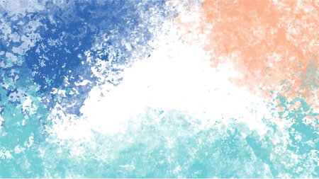 Colorful vector watercolor backgrounds for poster, brochure or flyer, Bundle of watercolor posters, flyers or cards. Banner template.のイラスト素材