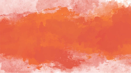 Abstract orange watercolor background.Hand painted watercolor. vectorのイラスト素材