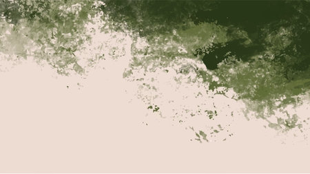 Abstract green watercolor background.Hand painted watercolor. vectorのイラスト素材