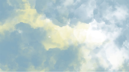 Abstract blue watercolor background.Hand painted watercolor. vectorのイラスト素材