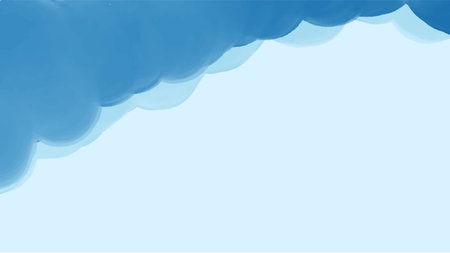 Abstract blue watercolor background.Hand painted watercolor. vectorのイラスト素材