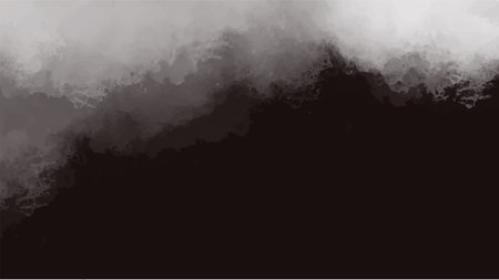 Abstract black watercolor background.Hand painted watercolor. vectorのイラスト素材
