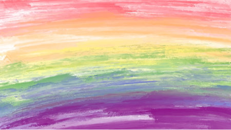 Abstract colorful watercolor background.Hand painted watercolor. vector. Pride Month LGBTQ concept.のイラスト素材