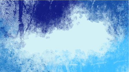 Abstract blue watercolor background.Hand painted watercolor. vectorのイラスト素材