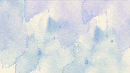 Abstract blue watercolor background.Hand painted watercolor. vectorのイラスト素材