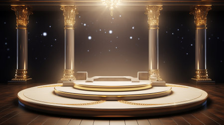 3d luxury podium for your luxury product.の素材