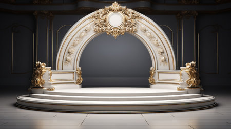 3d luxury podium for your luxury product.の素材