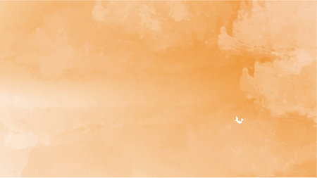 Abstract orange watercolor background.Hand painted watercolor. vectorのイラスト素材