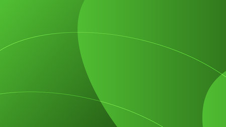 Abstract green fluid shape modern background with copy space, vector.のイラスト素材