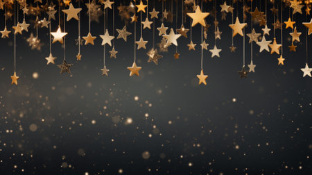 Luxury christmas background with copyspace for your text,design. Christmas concept. Generative AI.の素材