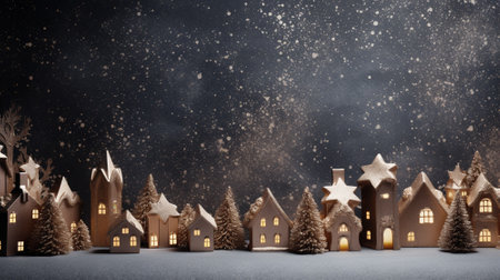 Luxury christmas background with copyspace for your text,design. Christmas concept. Generative AI.の素材