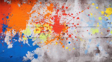 Spray painting concrete wall background. Generative AIの素材