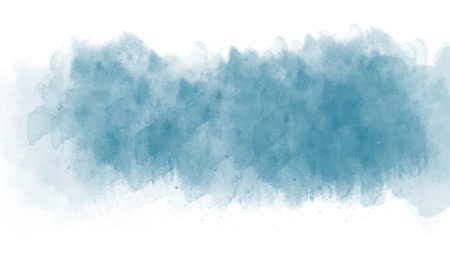 Abstract blue watercolor background.Hand painted watercolor. vectorのイラスト素材