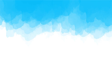 Abstract blue watercolor background.Hand painted watercolor. vectorのイラスト素材
