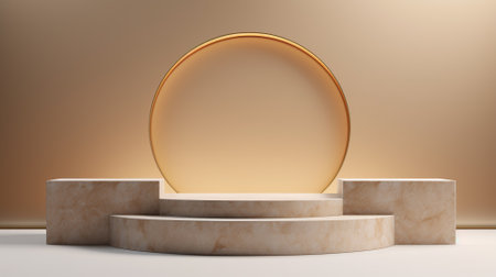 3d luxury podium for your product. Generative AIの素材