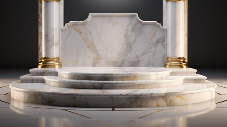 3d luxury podium for your product. Generative AIの素材