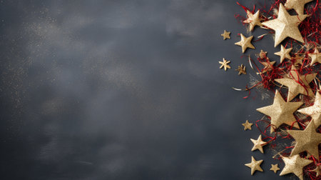 Photo of christmas background with copyspace. Christmas background concept.の素材