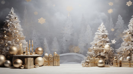 Photo of christmas background with copyspace. Christmas background concept.の素材