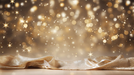 Luxury christmas background with copyspace for your text,design. Christmas concept. Generative AI.の素材