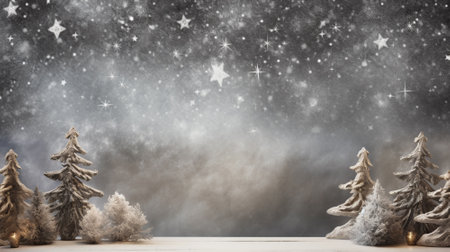 Luxury christmas background with copyspace for your text,design. Christmas concept. Generative AI.の素材