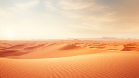 Desert background with copyspace. Background concept. Generative AIの素材
