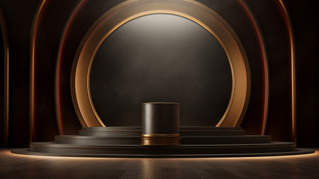 3d luxury podium for your product. Generative AIの素材