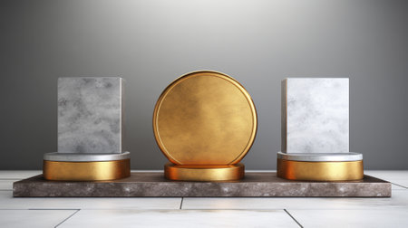 3d luxury podium for your product. Generative AIの素材