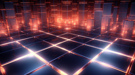 3d square texture background. Generative AIの素材