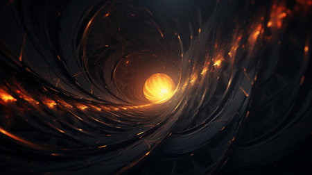 Dark fractal texture background. Generative AIの素材