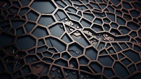 Metal background. Abstract black background. Generative AIの素材