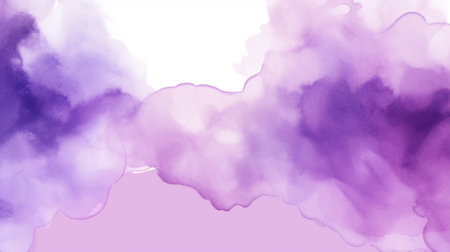 Abstract purple watercolor background.Hand painted watercolor. AIの素材