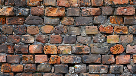 Brick texture background copyspace for your design. Generative AIの素材