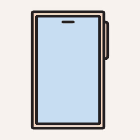 smartphone on pastel background. vectorのイラスト素材