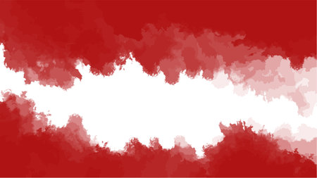 Abstract red watercolor background.Hand painted watercolor. vectorのイラスト素材