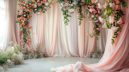 Valentine background with copyspace. Valentine concept. Generative AIの素材