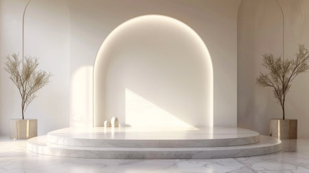 3d luxury podium for your product. Generative AIの素材