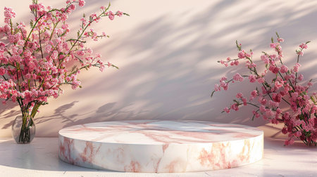 3d luxury podium for your product. Generative AIの素材