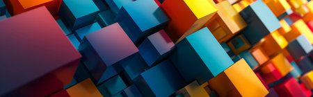 Abstract geometric background with copyspace for your design. Modern background. Colorful background concept.の素材