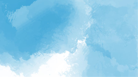 Abstract blue watercolor background.Hand painted watercolor. vectorのイラスト素材
