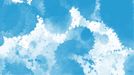 Abstract blue watercolor background.Hand painted watercolor. vectorのイラスト素材