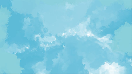Abstract blue watercolor background.Hand painted watercolor. vectorのイラスト素材