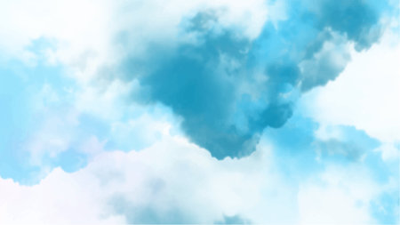 Abstract blue watercolor background.Hand painted watercolor. vectorのイラスト素材