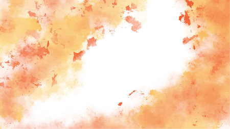 Abstract orange watercolor background.Hand painted watercolor. vectorのイラスト素材